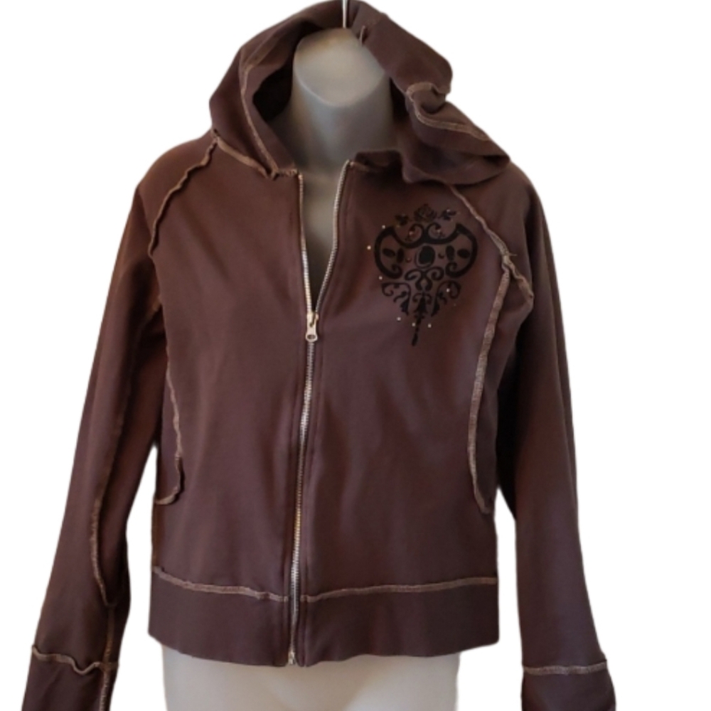 Finity Distressed Exposed Seam Cotton Hoodie